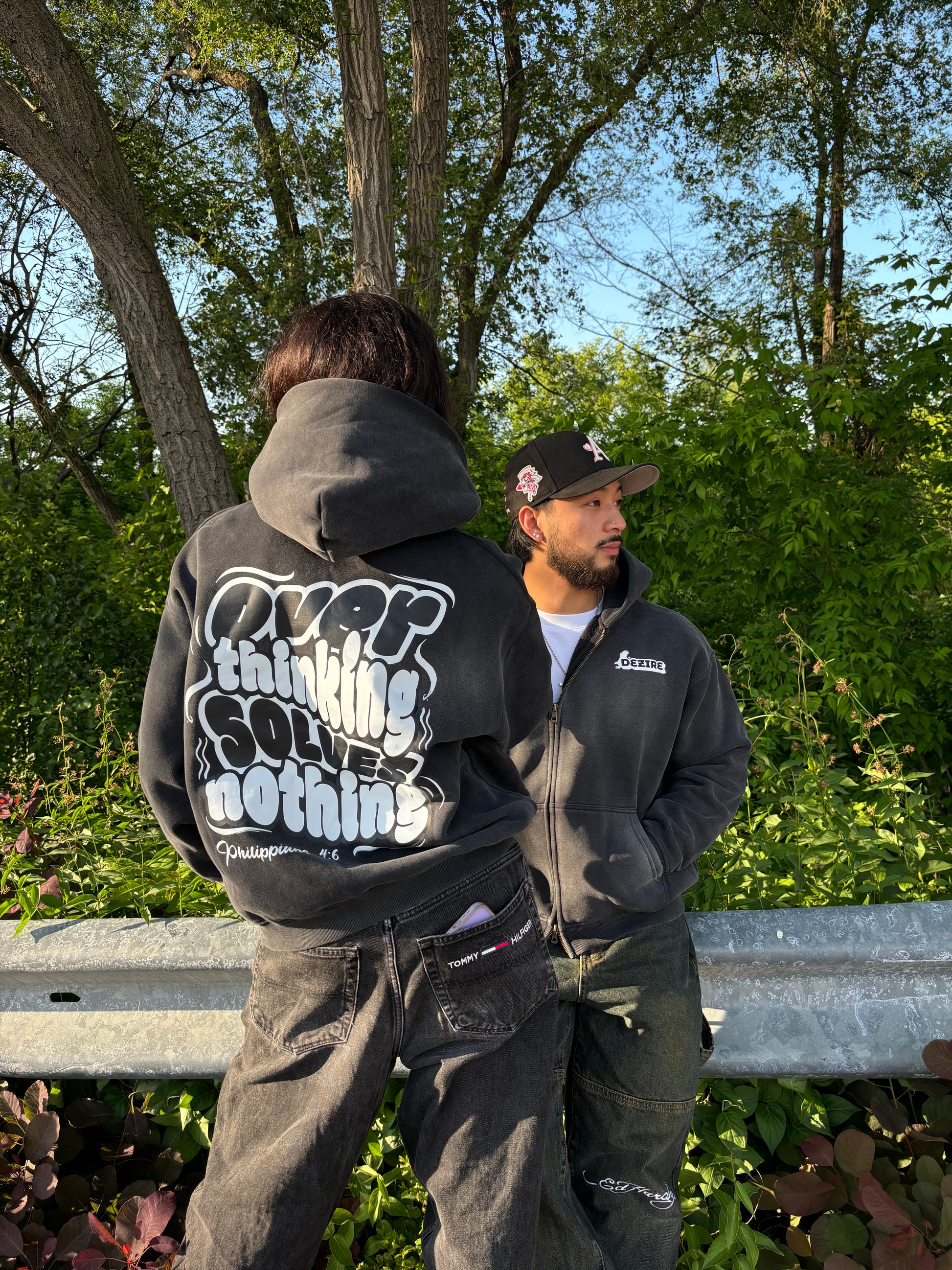 Overthinking Solves Nothing - Zip Hoodie