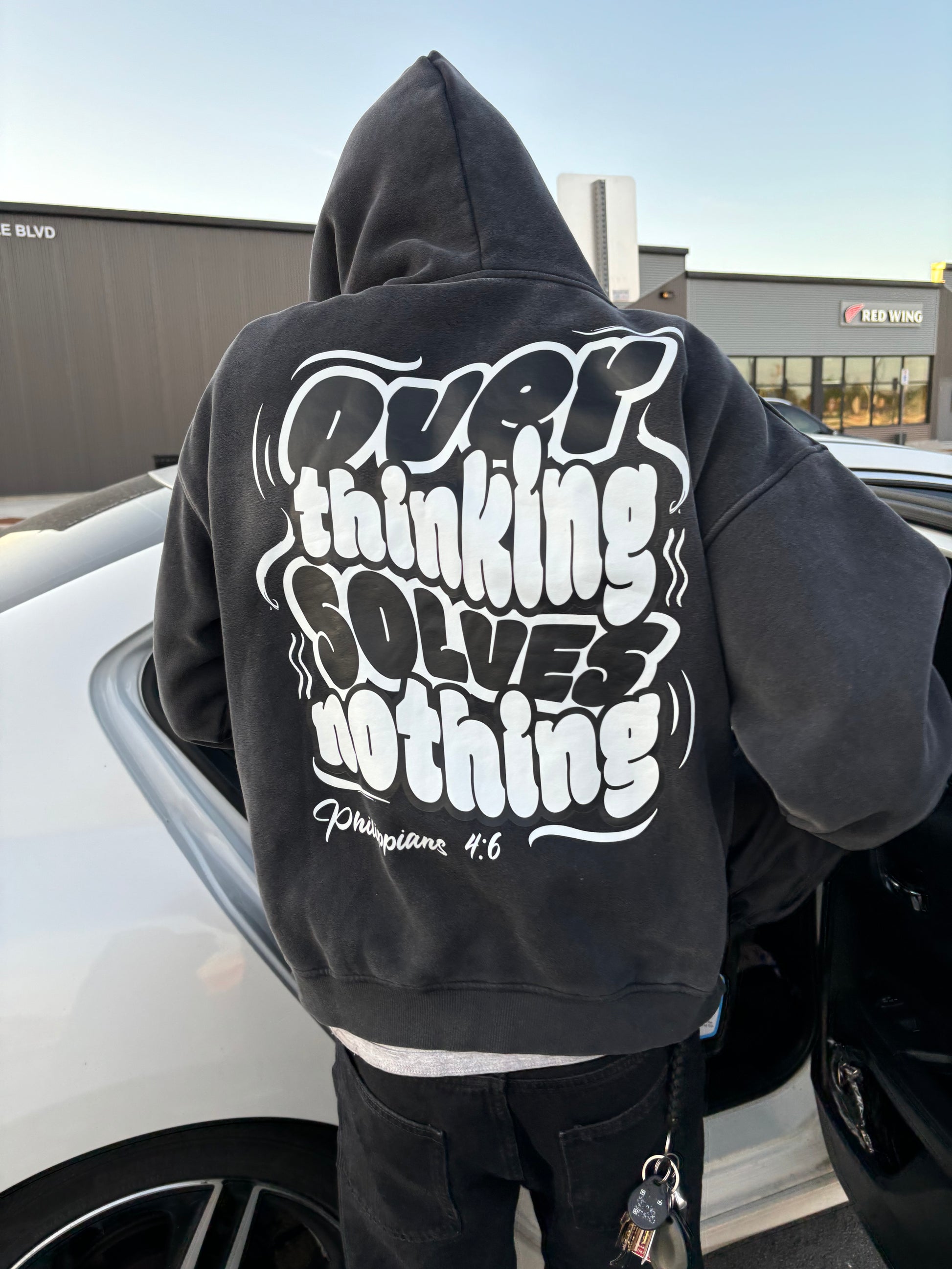 Overthinking Solves Nothing - Zip Hoodie