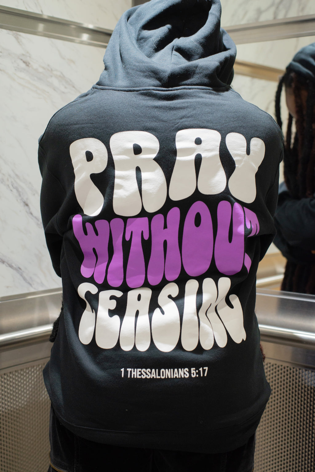 PRAY WITHOUT CEASING - PURPLE HOODIE