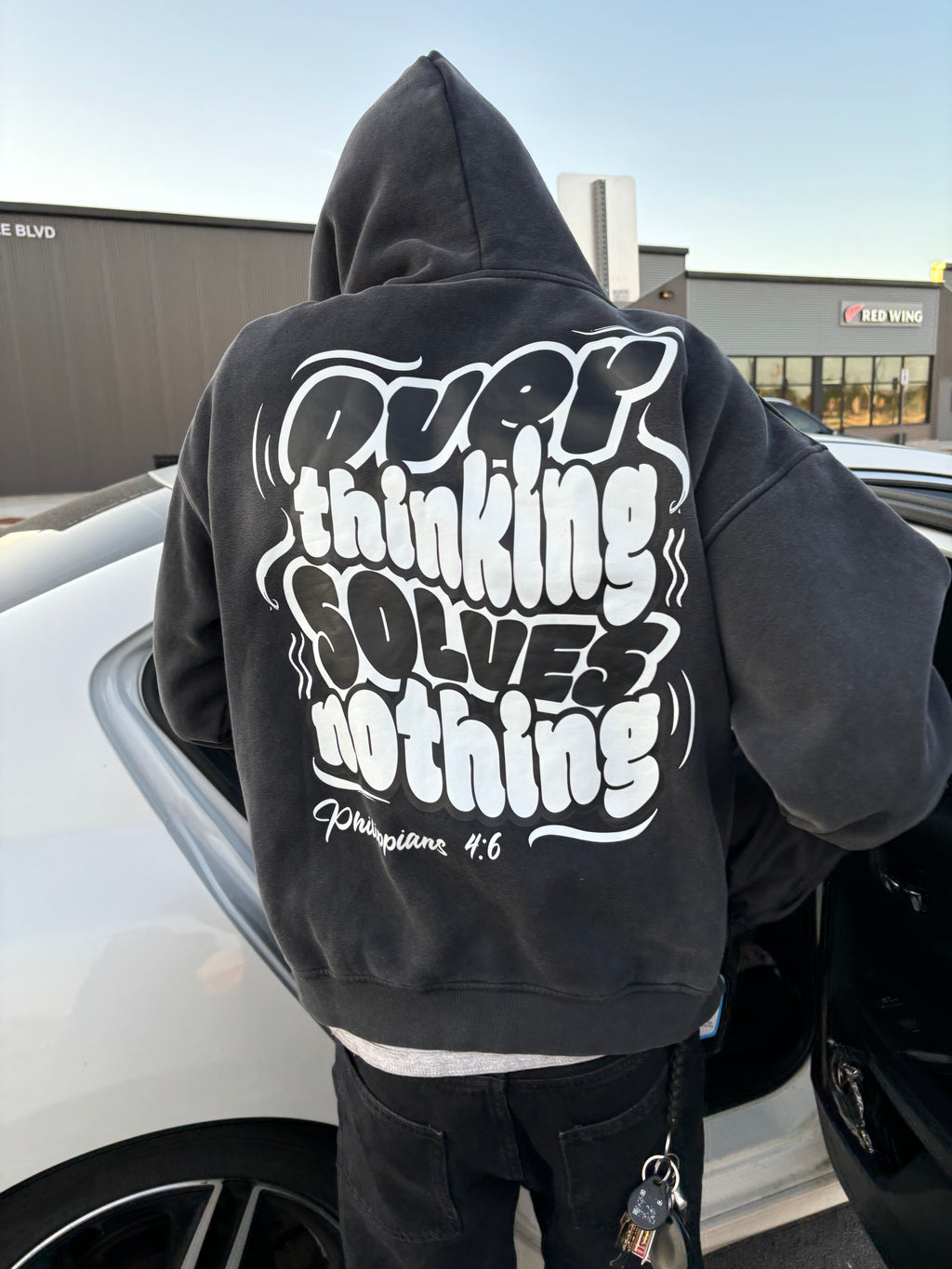 Overthinking Solves Nothing - Zip Hoodie